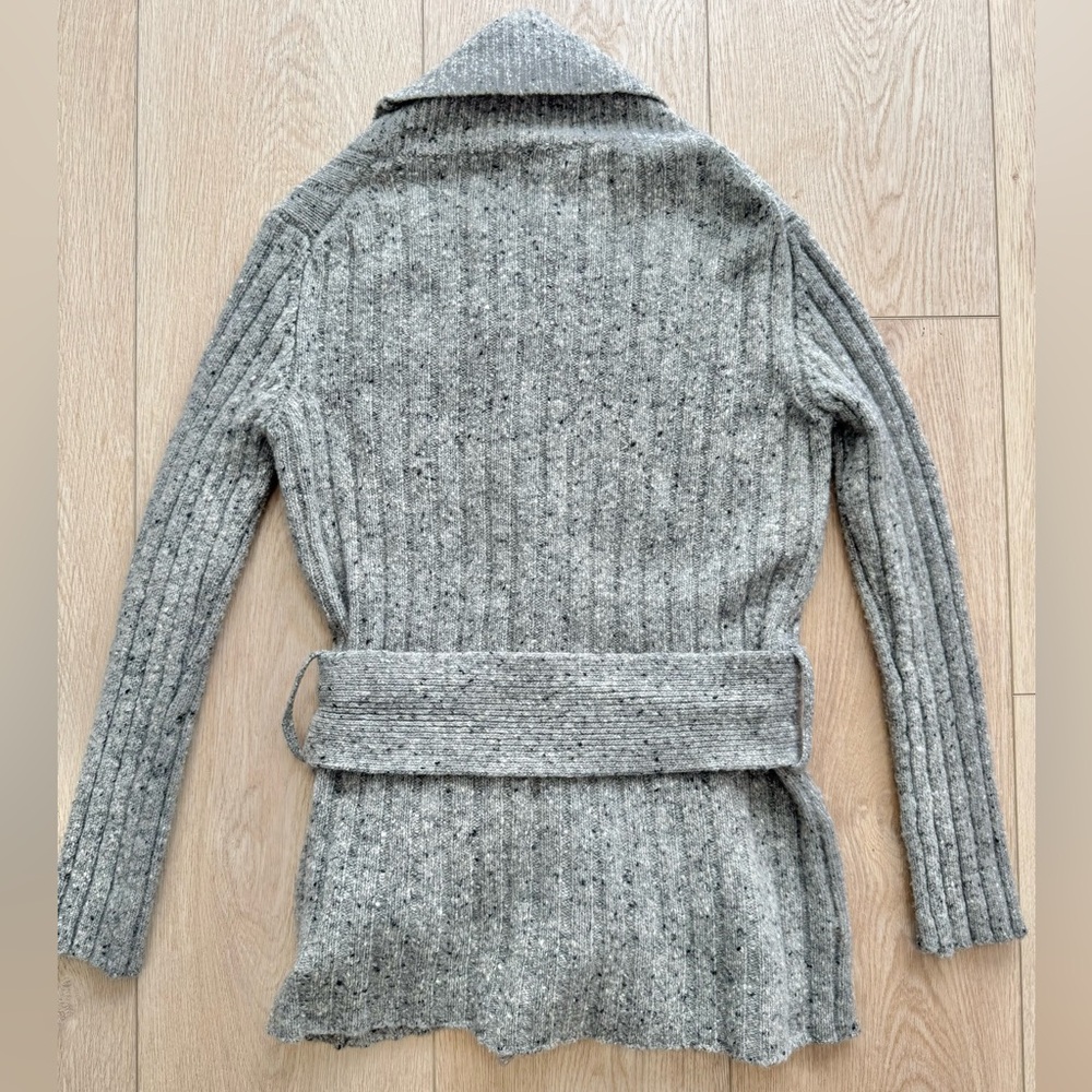 BURBERRY Women’s Wrap Sweater Tie-Waist Cardigan (Size S) - Picture 6 of 12